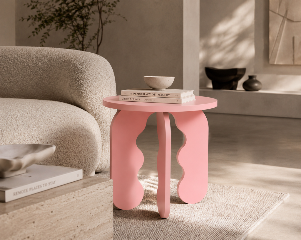 Bubble Side Table - Rose