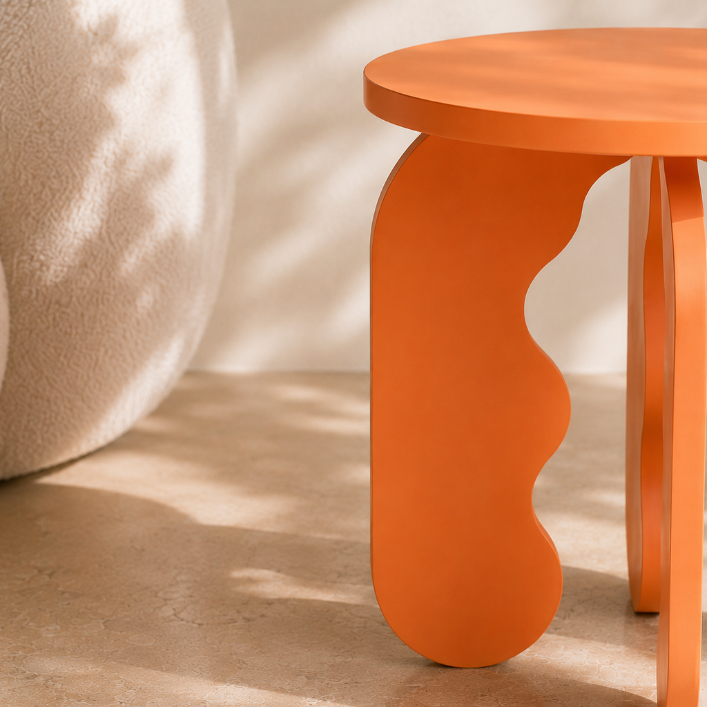 Bubble Side Table — Peach
