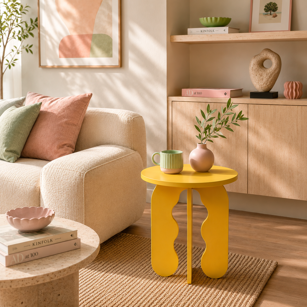 Bubble Side Table - Lime